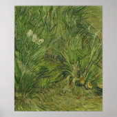 Van Gogh - tuin met butterflies Poster (Voorkant)