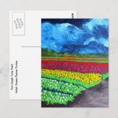 Van Gogh Tulip Field-Susan Payne-Trutna, kunstenaa Briefkaart (Voorkant / Achterkant)