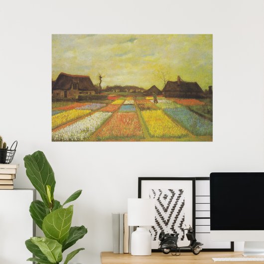 Van Gogh Tulip Fields Afbeelding Print (Thuiskantoor)