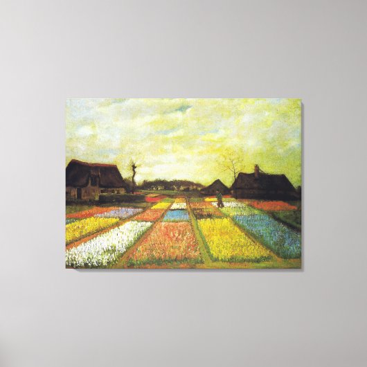 Van Gogh Tulip Fields Canvas Afdruk (Voorkant)