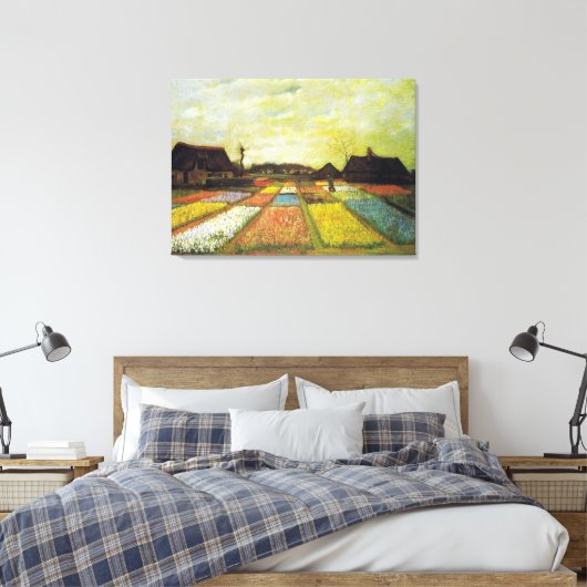 Van Gogh Tulip Fields Canvas Afdruk (Insitu (Slaapkamer))