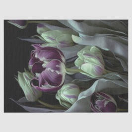 Van Gogh Tulpen, Diep paarse fantasierijke tuin Tissuepapier