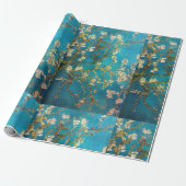 Van Gogh Turquoise Blossom Tree Cadeaupapier (Uitgerold)