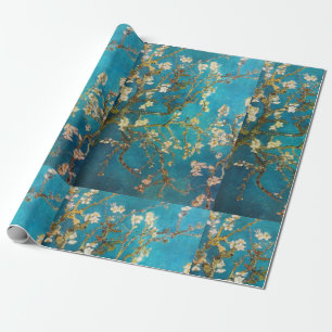 Van Gogh Turquoise Blossom Tree Cadeaupapier