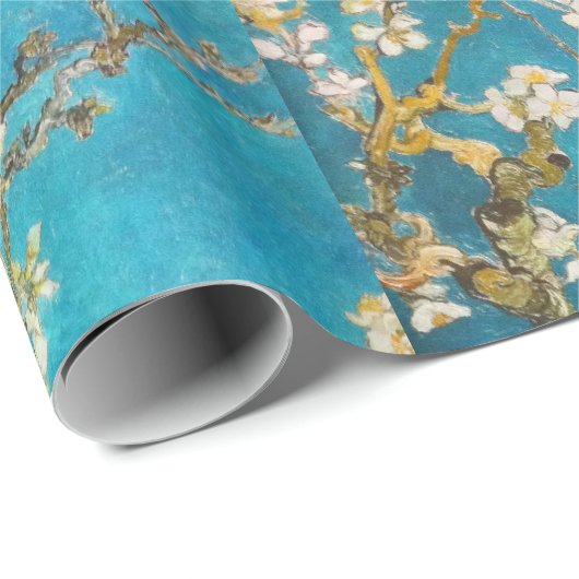 Van Gogh Turquoise Blossom Tree Cadeaupapier (Rol Hoek)