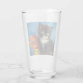 Van Gogh Tuxedo Cat Glas (Achterkant)
