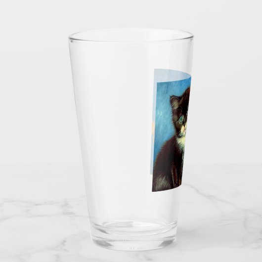 Van Gogh Tuxedo Cat Glas (Rechts)