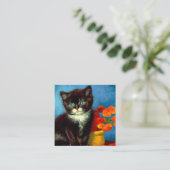 Van Gogh Tuxedo Cat Informatiekaartje (Staand voorkant)