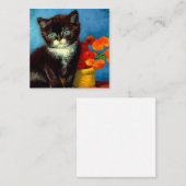 Van Gogh Tuxedo Cat Informatiekaartje (Voorkant / Achterkant)