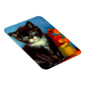 Van Gogh Tuxedo Cat Magneet (Rechterzijde)