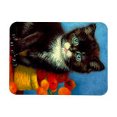 Van Gogh Tuxedo Cat Magneet (Horizontaal)