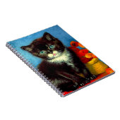 Van Gogh Tuxedo Cat Notitieboek (Rechterzijde)