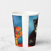 Van Gogh Tuxedo Cat Papieren Bekers (Links)