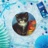 Van Gogh Tuxedo Cat Papieren Bordje (Feest)