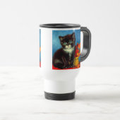 Van Gogh Tuxedo Cat Reisbeker (Voorkant rechts)