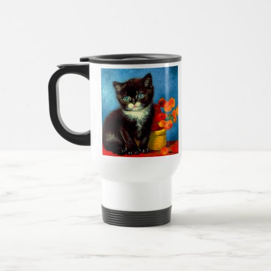 Van Gogh Tuxedo Cat Reisbeker (Links)