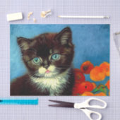 Van Gogh Tuxedo Cat Tissuepapier (Craft)