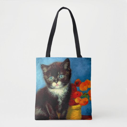 Van Gogh Tuxedo Cat Tote Bag (Voorkant)