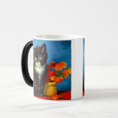 Van Gogh Tuxedo Kat Magische Mok (Voorkant links)