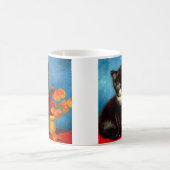 Van Gogh Tuxedo Kat Magische Mok (Center)