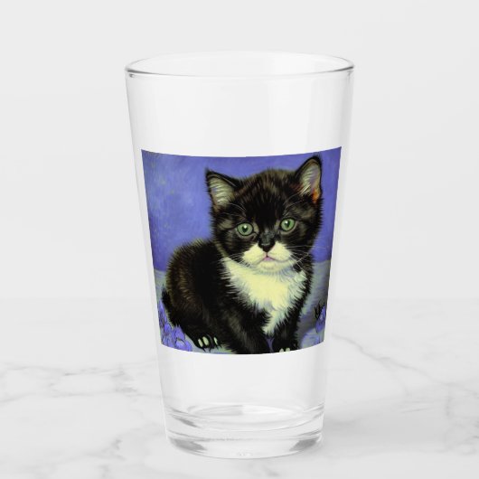 Van Gogh Tuxedo Kitten Glas (Voorkant)