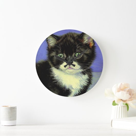 Van Gogh Tuxedo Kitten Grote Klok (Huis)