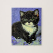 Van Gogh Tuxedo Kitten Legpuzzel (Verticaal)