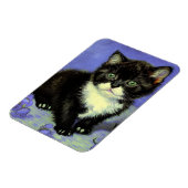 Van Gogh Tuxedo Kitten Magneet (Linkerzijde)