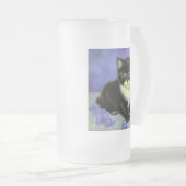 Van Gogh Tuxedo Kitten Matglas Bierpul (Voorkant rechts)