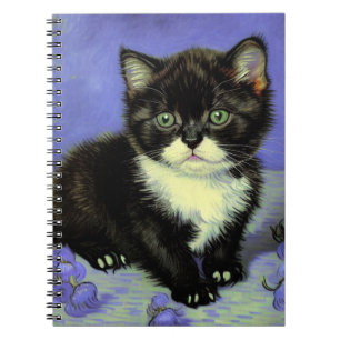Van Gogh Tuxedo Kitten Notitieboek