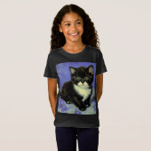 Van Gogh Tuxedo Kitten T-shirt (Voorkant volledig)