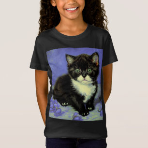 Van Gogh Tuxedo Kitten T-shirt