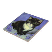 Van Gogh Tuxedo Kitten Tegeltje (Zijkant)