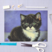 Van Gogh Tuxedo Kitten Tissuepapier (Craft)