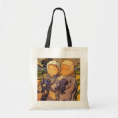 Van Gogh, twee kinderen,  impressionistische kunst Tote Bag (Voorkant)