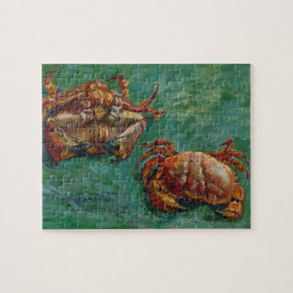 Van Gogh Twee Krabben Groen Impressionistische Kun Legpuzzel