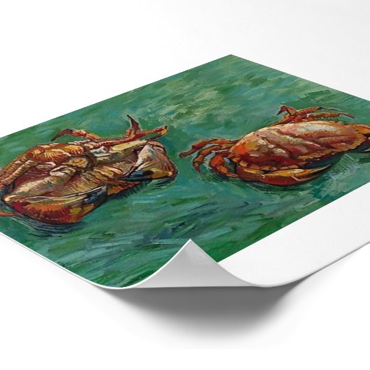 Van Gogh - Twee krabben Poster (Hoek)