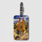 Van Gogh - Twee populieren op een heuvel Bagagelabel (Voorkant (verticaal))