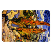 Van Gogh - Twee populieren op een heuvel Magneet (Horizontaal)