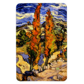 Van Gogh - Twee populieren op een heuvel Magneet (Verticaal)