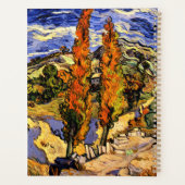 Van Gogh - Twee populieren op een heuvel Planner (Achterkant)