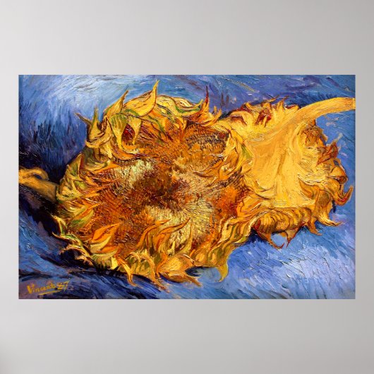 Van Gogh: Twee snijbloemen Poster (Voorkant)