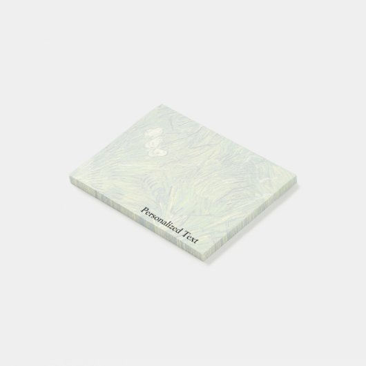 Van Gogh | Twee witte vlinders Post-it® Notes (Schuin)