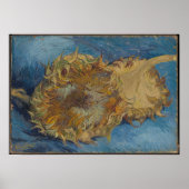 Van Gogh Twee Zonnebloemen Origineel Kunst Meester Poster (Voorkant)