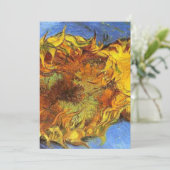 Van Gogh Two Cut Sunflower 1887 Kaart (Staand voorkant)