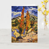 Van Gogh - Two Poplars on a Hill, 1889 Kaart (Gele Bloem)