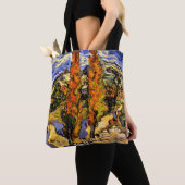 Van Gogh - Two Poplars on a Hill - 1889 Tote Bag (Dichtbij)