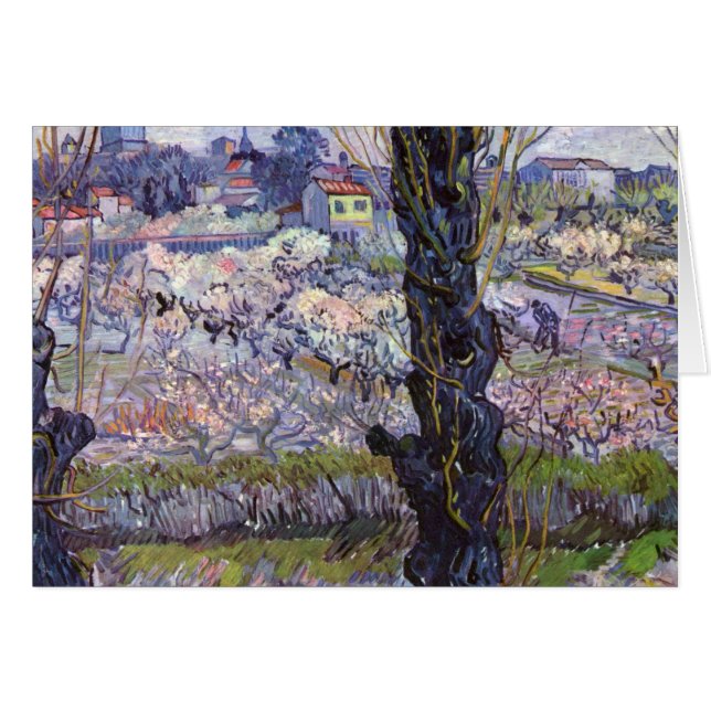 Van Gogh Uitzicht Arles Bloeiende tuin (Voorkant Horizontaal)