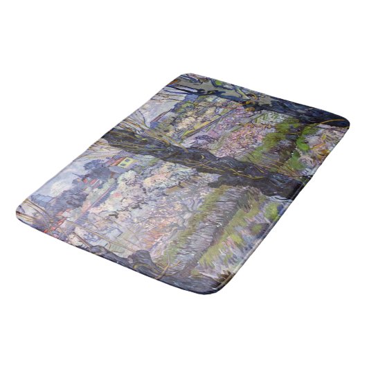Van Gogh Uitzicht Arles Bloeiende tuin Badmat (Gekanteld)