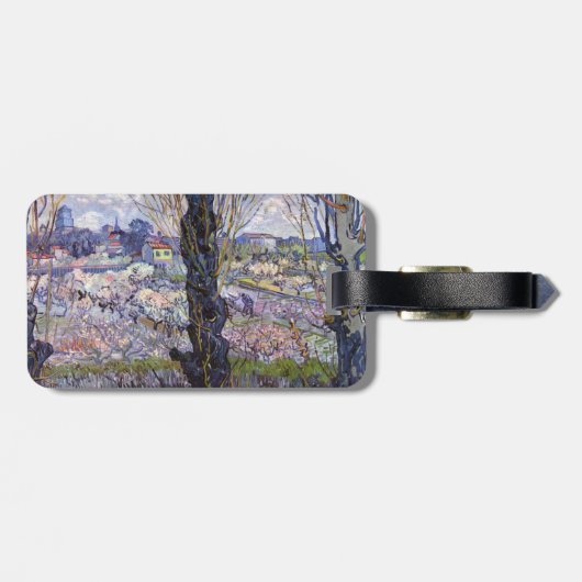 Van Gogh Uitzicht Arles Bloeiende tuin Bagagelabel (Achterkant horizontaal)